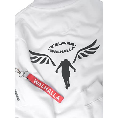 Comicsense.Xyz Cotton Unisex Tokyo Revengers Anime Jacket For Men And Women, Walhalla Classic Edition Printed Cosplay Anime Standard Length Bomber Jackets - Medium, White