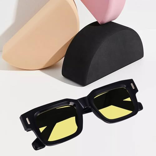 Peter Jones Unisex Large Square Uv/Ub Protected Sunglasses | Lightweight Acetate Frame & Hd Vision Lenses | Scratch-Resistant, Durable & Stylish Eyewear For Complete Uv Protected (Model 3688)