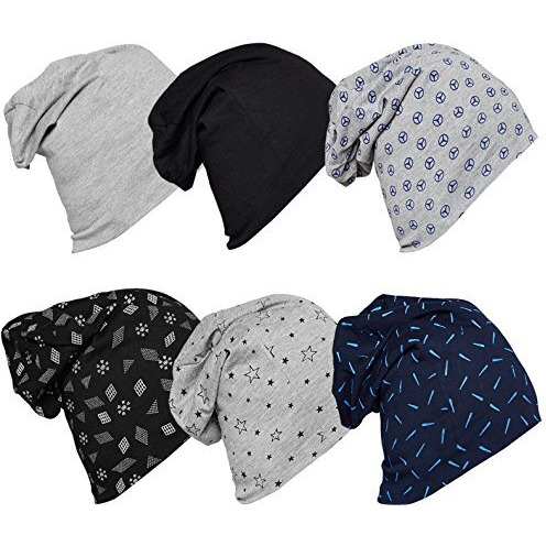 Mack Jonney Regular Fit Multicolor Men Cotton Blend Beanie Cap(Pack Of 6-Mack633663), Free Size