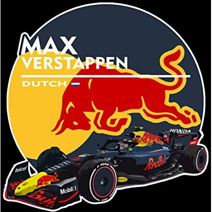 Quote Marshals Max Verstappen F1 Printed Round Neck Black T-Shirt For Men's Size-S
