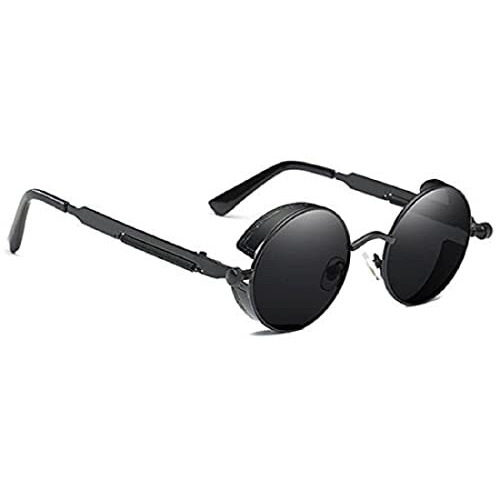 Roshfort Arjun Reddy Black Round Square Sunglasses Unisex (E-3, Black)