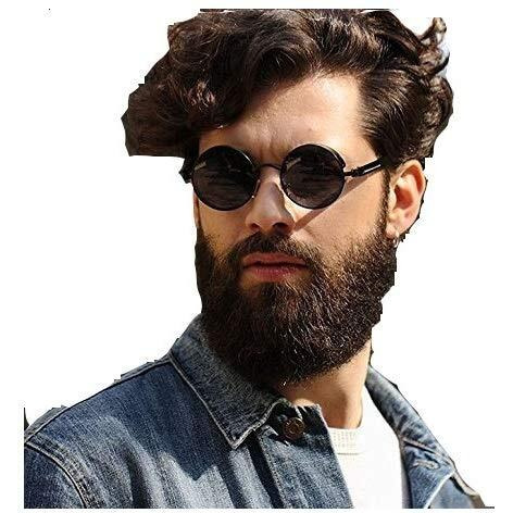 Roshfort Arjun Reddy Black Round Square Sunglasses Unisex (E-3, Black)