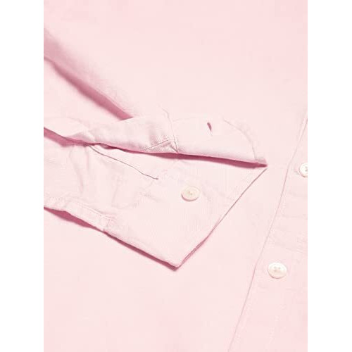 Dennis Lingo Men's Cotton Solid Slim Fit Casual Shirt With Pocket, Roll Up Full Sleeve Shirt For Formal & Casual Wear (C615_Pink, Medium)