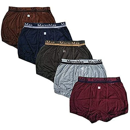 Rupa Men's Cotton Trunks Solid Briefs (Pack Of 5) (Macroman Mini 85X5_Multicolour_M)