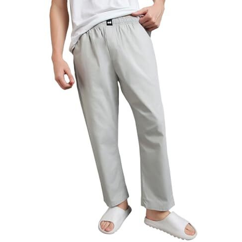 Bewakoof Men's Solid Cotton Pyjamas - Regular Fit