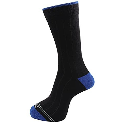 Rc. Royal Class Men's Cotton Calf Length Ribbed Formal Socks (Multicolour, Free Size)(Pack Of 5)