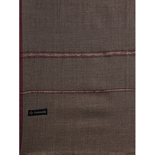 Pashmoda Men Farhat Woven Design Shawl (Size 123X266 Cms, Black Color)