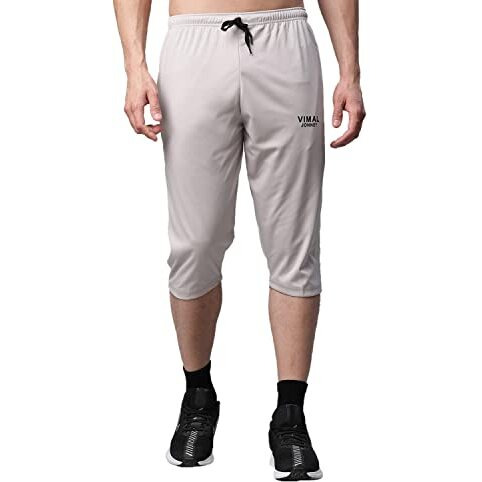 Mack Jonney Dryfit Lycra Solid Multicolor 3/4Th Capri For Men (Pack Of 2)-Dryfit_D13_L.Gry_Olv_02-Xl