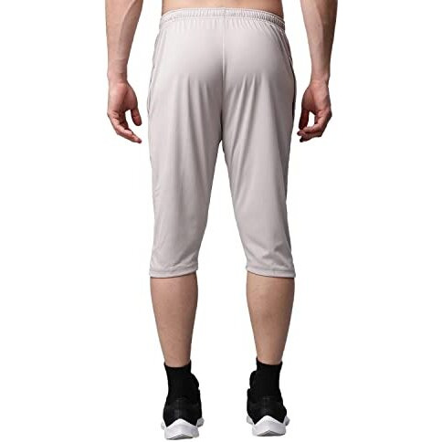 Mack Jonney Dryfit Lycra Solid Multicolor 3/4Th Capri For Men (Pack Of 2)-Dryfit_D13_L.Gry_Olv_02-Xl