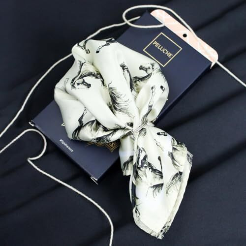 Peluche Gallopgrace Cream Pocket Square For Men (14X14 Inches)