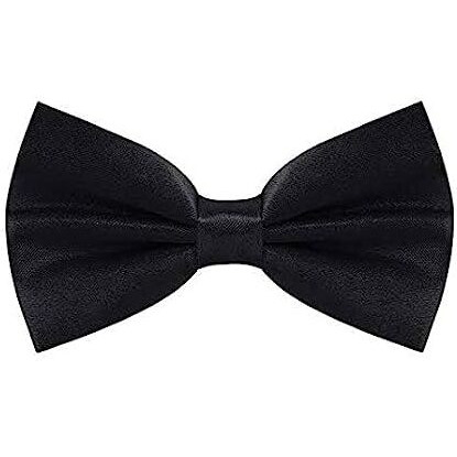 Accery Kids Fedora Hat With Black And Red Bow Tie (Black, Medium)