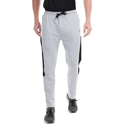 Blue Star Shark Loopknit Cotton Track Pants For Men || Men's Track Pants Grey