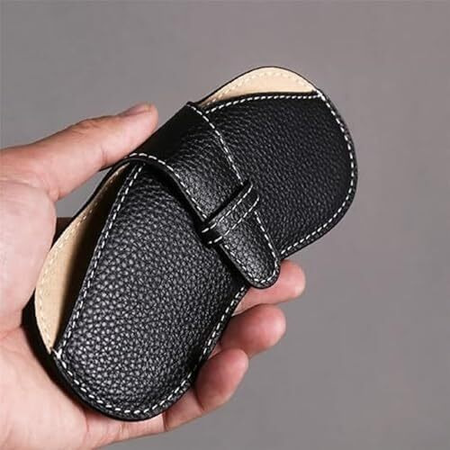 Divue Leather Sunglasses Case, Sunglasses Eyewear Case Artificial Leather Button Cover,Portable Outdoor Travel Holder Eyeglasses Sunglasses Pouch Spectacles For Men & Women (Goggles Cover)