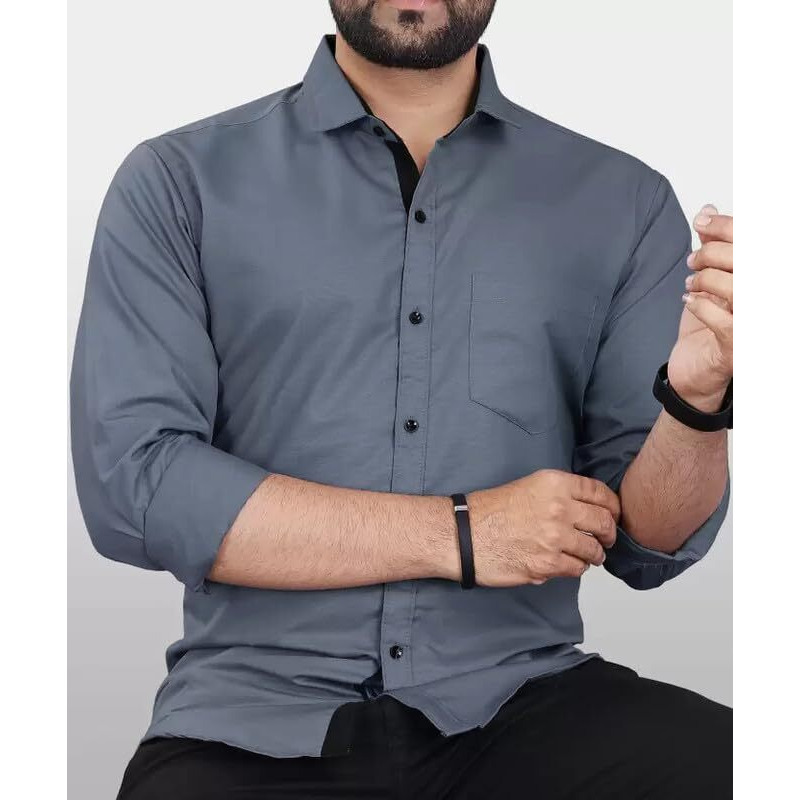 Tee Projekt Casual Cotton Long Sleeve Shirt For Men Formal Wear Regular Wear