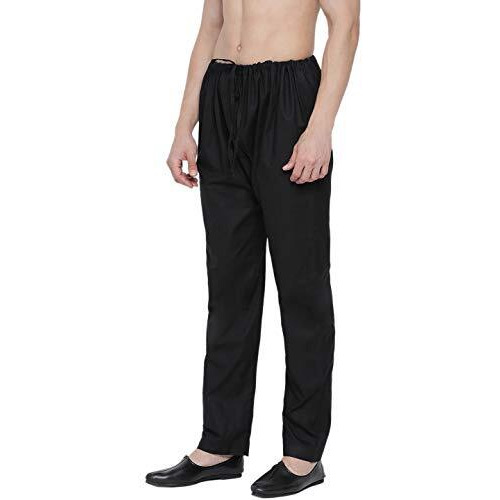 Vastraa Fusion Men's Cotton Solid Casual Style Pajama Pack Of 1 (Vs1130_Black_Free Size)