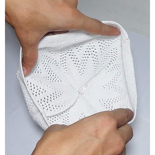 Sufi Rose White Knitted Muslim Cap Lightweight, Breathable Islamic Prayer Cap, Soft Cotton Muslim Skull Cap With Elegant Turkish Design (Pack Of 3)