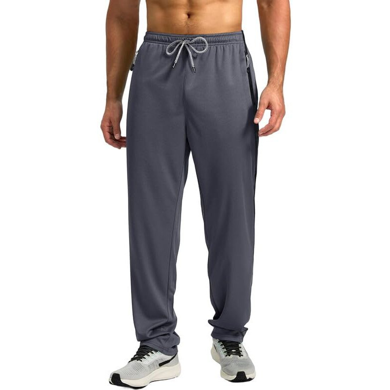 Pinkmint Men's Spandex Track Pant Ll Stylish Regulr Fit Track With Side Zip Pocket Ll Gym Wear Ll Yoga Ll Sports (Pack Of 1) Dark Grey