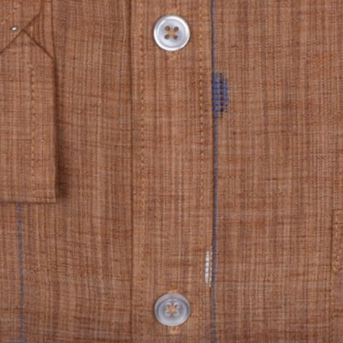 Accox Men's Breathable Cotton Linen Long Sleeves Regular Fit Printed Formal Shirt For Men (O_Gcr349_42) Multicolour