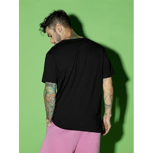 Bewakoof Men's Graphic Printed 100% Cotton T-Shirt - Regular Fit, Round Neck, Half Sleeves