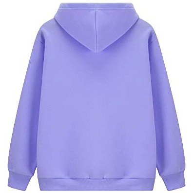 Toplot Men's Causal Solid Woolen Blend Hoodie With Hooded Neck (Mens-Hoodie-5047-Purple-M)