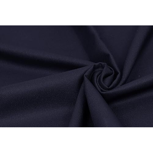 Men's Cotton Formal Unstitched Trouser Fabric For Men (Navy Blue, 1.3M)