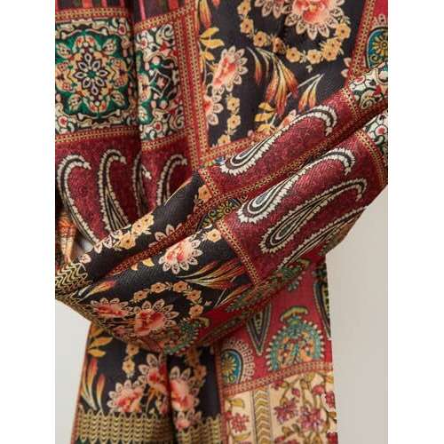Vastramay Men's Dupatta With Artistic Patchwork  Traditional Motifs & Intricate Geometric Patterns