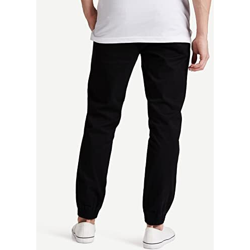 Amazon Brand - House & Shields Men's Slim Joggers (Aw18-Hsb-04_Black_32W X 29L)
