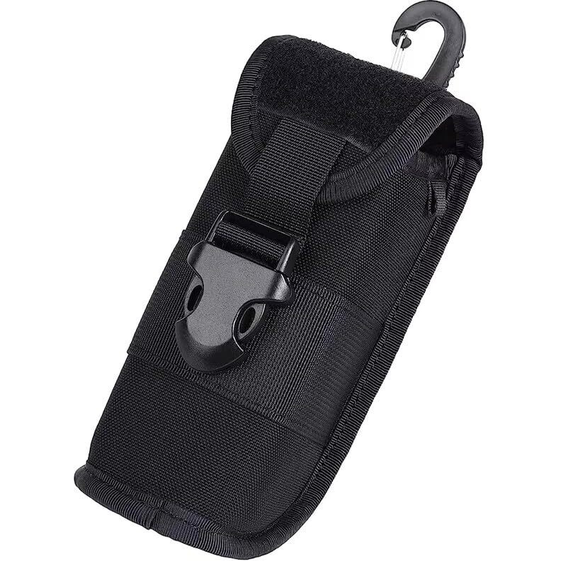 Arura (Label) Tactical Molle Eyeglass Glasses Pouch With Belt Clip Sunglasses Carry Case Bag (Black)