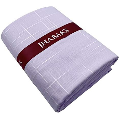Jhabak's Unstitched Cotton Linen Blend Self Design Shirt & Kurta Fabric - 2.25M Shirt Cloth Or 3M Kurta Material