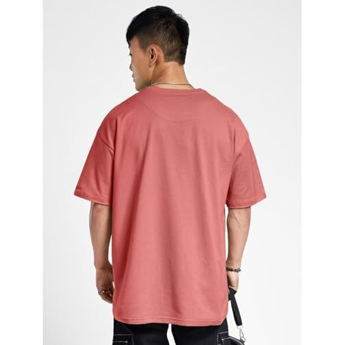 Veirdo Oversize Loose Baggy Fit Drop Shoulder Cool And Stylish Latest Believe In You Pocket Print Design Soap Nut Half Sleeve T-Shirt For Men & Boys