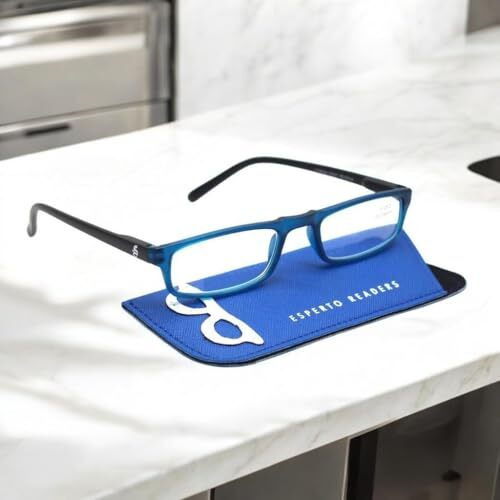 Esperto Readers Athens Full Rim Reading Glasses - Blue(For Men & Women) Power +1.00 To +3.00 (+2.00)