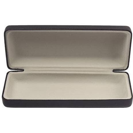 Vivid Vision Unisex Adult Lightweight Eyewear Specs Case Cover | Protect Eye Glasses | Chashma Dibbi | Spectacle Box | Closure - Hinge-Spring | Metal | Mc-202 | Black | 3 In 1