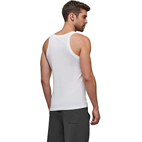 Xyxx Men's Ace Premium Cotton Modal Square Neck Vest Pack Of 3 (WhiteWhiteWhite Xl)
