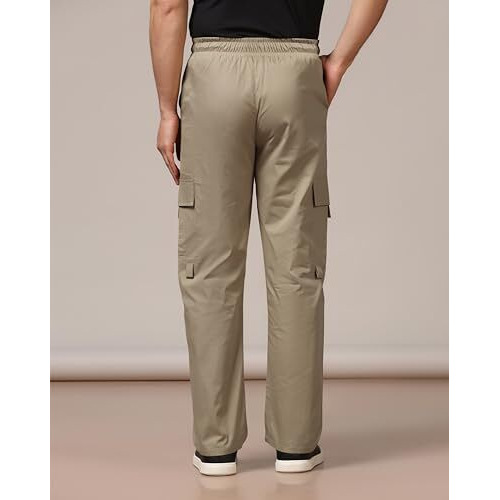 Toplot Cotton Multi-Pocket Cargo Pant For Men (Men-Up-Cargo-5178-Gold-36)