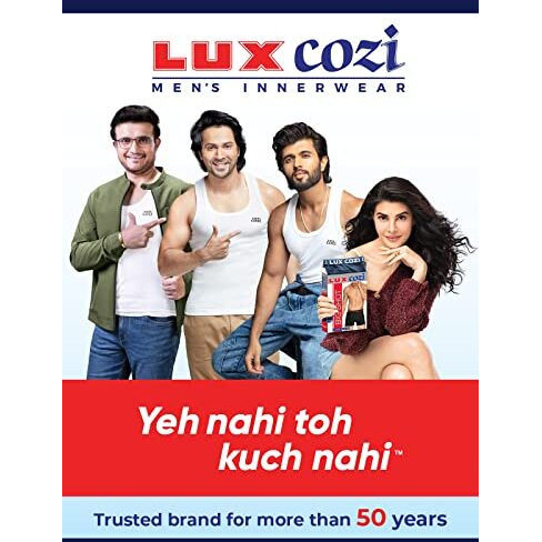 Lux Cozi Air-Cool Cotton Scoop Neck Sleeveless Men's Vest - Pack Of 4 (Air-Cool-White-Rn)