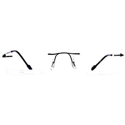 Efashionup Uv Rimless Rectangular Men's And Women's Spectacle Frame (F1| 50 | Transparent)