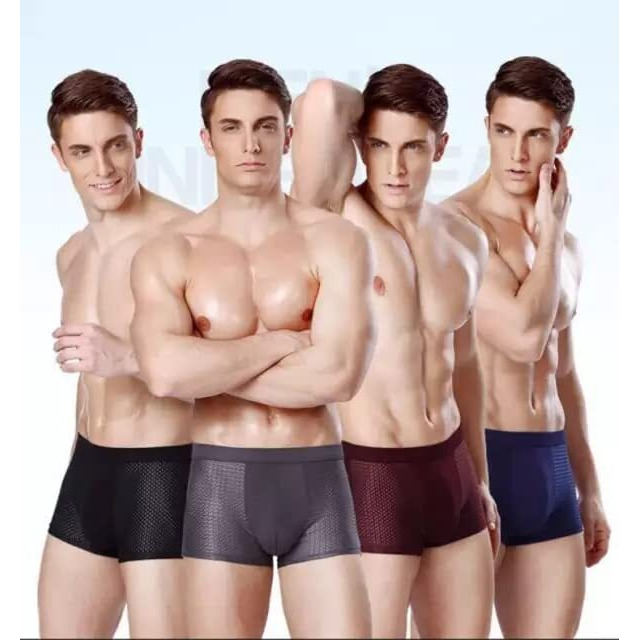 Dhruva Sales Ice Silk Briefs Men Boxer Brief | Men Extra-Thin Ice Silk Elasticity | Men's Briefs Boxers(Pack Of 3_Multi Colored) (Xl)