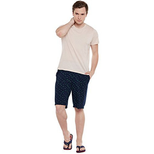 Mack Jonney Printed Men's Dark Blue Regular Shorts