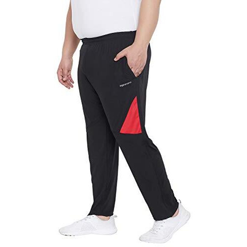 Bigbanana Men's Regular Fit Trackpants (Slack,Black,6Xl)