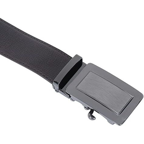 Labnoft Men's Auto Lock Pu Leather Belt (Belt-042-Brown)