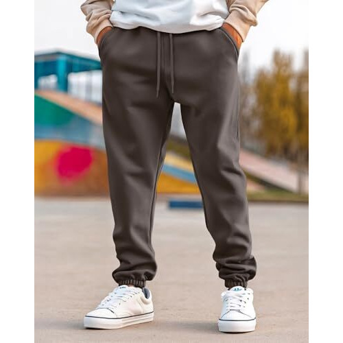 Bewakoof Heavy Duty 1.0 Men's Solid Oversized Fit Fleece Joggers_646503_Grey_L