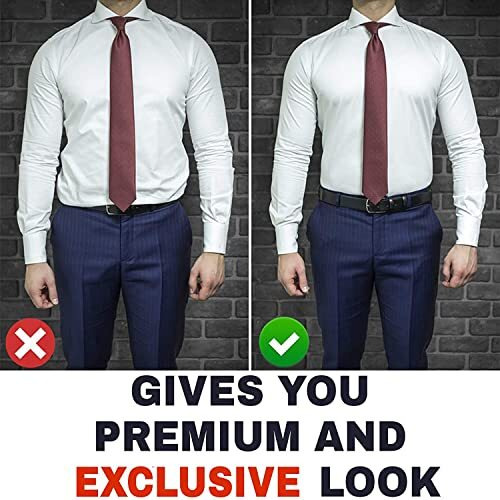 Anemone Shirt Stay Tucker Belt | Elastic And Adjustable Garter | Adjustable And Strechable | For Both Men And Women (Black, Free Size)