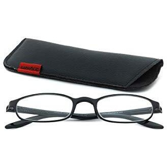 Dr.Harmann's Rectangular Reading Glasses (Black) (Library 6 +2.00)