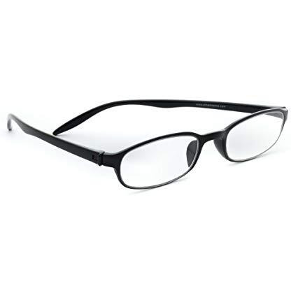 Dr.Harmann's Rectangular Reading Glasses (Black) (Library 6 +2.00)