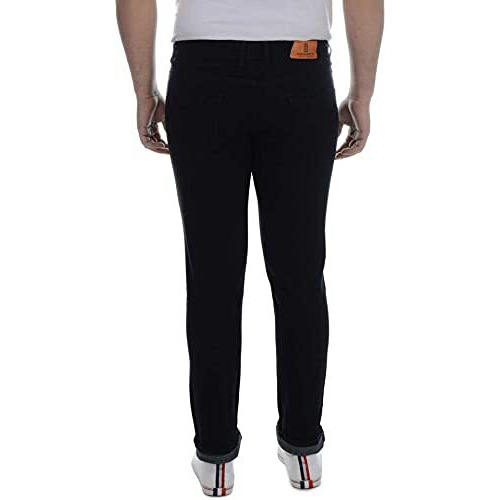 Ben Martin Men's Pack Of 2 Regular Fit Stretchable 30 Size Black & Dark Blue Casusal Denim Mid Rise Combo Jeans Pant For Men, Cmb-2