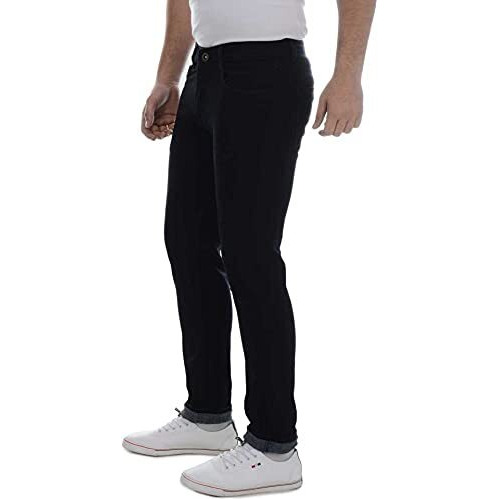 Ben Martin Men's Pack Of 2 Regular Fit Stretchable 30 Size Black & Dark Blue Casusal Denim Mid Rise Combo Jeans Pant For Men, Cmb-2
