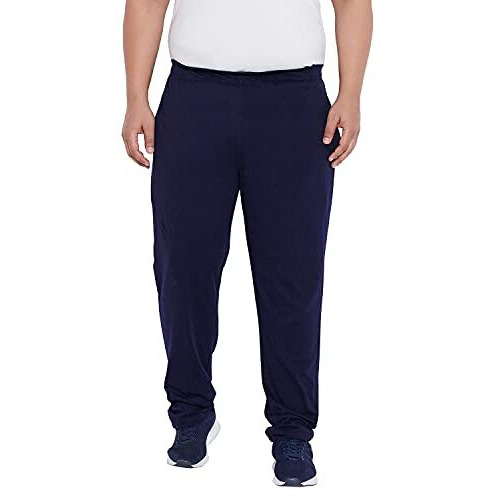 Bigbanana Men's Regular Fit Trackpants (Berlin-Navy,Navy,6Xl)