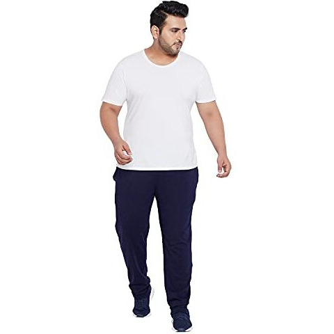 Bigbanana Men's Regular Fit Trackpants (Berlin-Navy,Navy,6Xl)