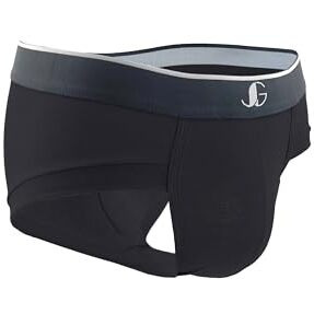 Juari Be A Gentleman Men Cotton Langot Underwear Brief Black Gry Maroon Pack Of 3 (L, Black-Maroon-Grey)