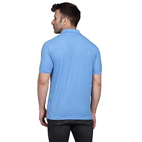 Inkkr Men's Combo Polo Neck Cotton Blend Solid T-Shirt (Pack Of 2)